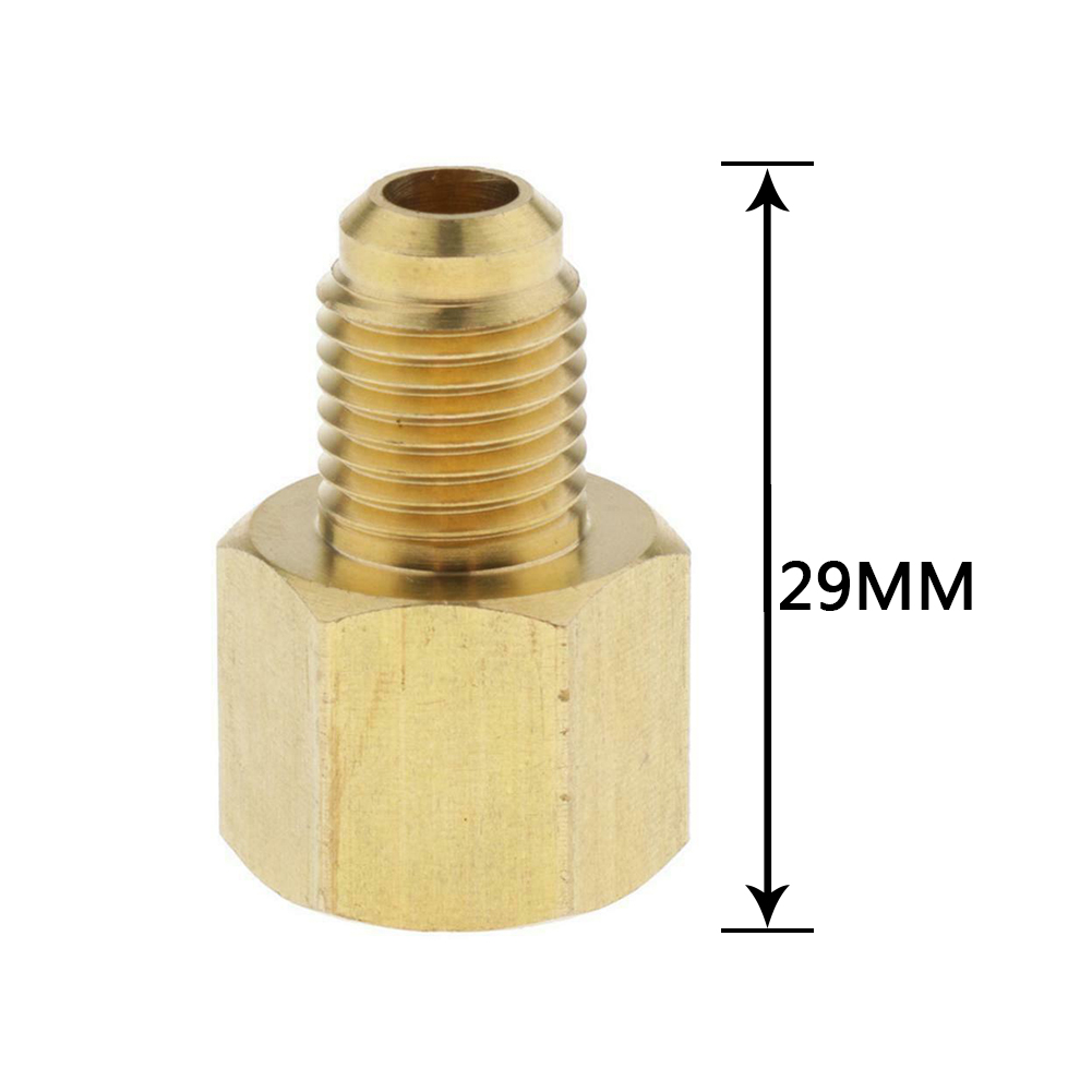 1 Bộ Chuyển Đổi 1/4 "SAE AG X G 1/4" IG Nitơ Giảm Áp Lực Trên Điều Hòa Không Khí Vòi đồng Thau Chống Ăn Mòn