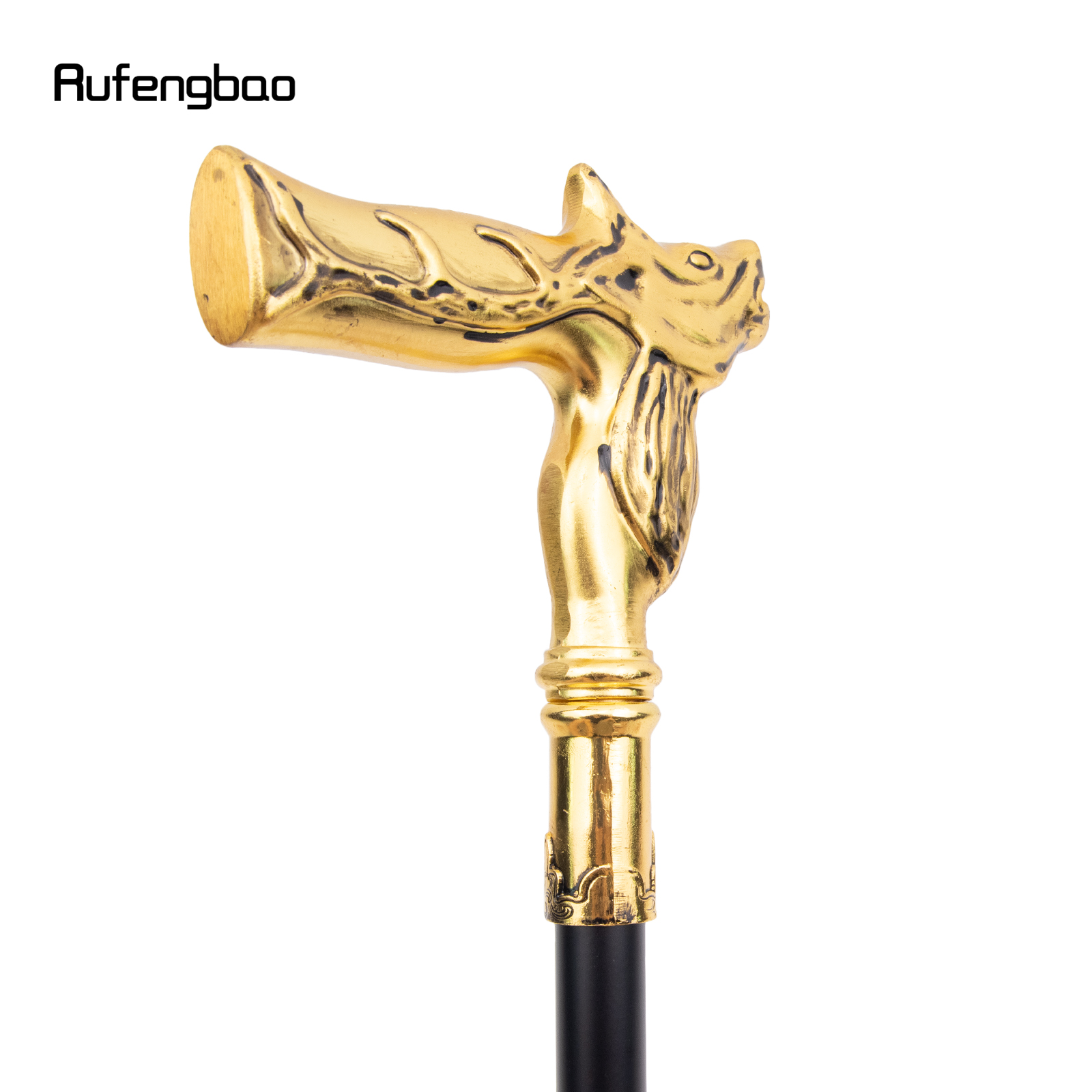 Vara de Veado Dourado com Prato Oculto, Prato de Cana, Cosplay Crosier, Moda Autodefesa, 92cm