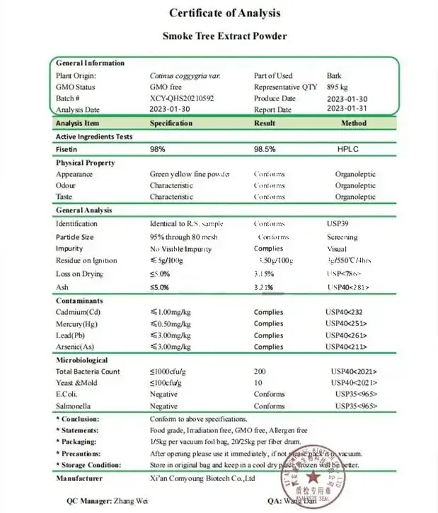 50-1000g 99% Fisetin,smoketree,free Shipping