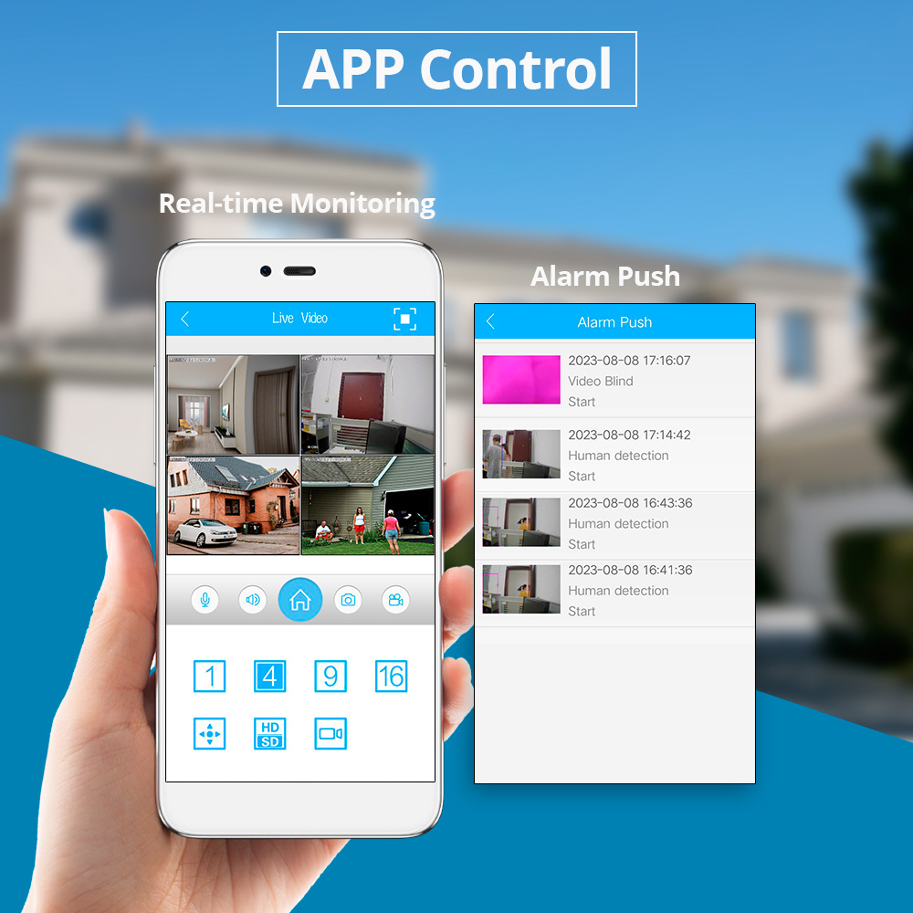 Fuers H.265 8CH inalámbrico NVR seguridad al aire libre WIFI IP sistema de cámara Kit vigilancia CCTV cara Audio Video grabadora