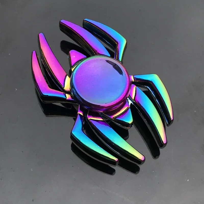 Ngón Tay Spinner Văn Phòng Lo Âu Giảm Stress Con Quay Hồi Chuyển Hoa/Tháp/Nhện Tay Kim Loại Spinner Trị Spinner Mô Hình