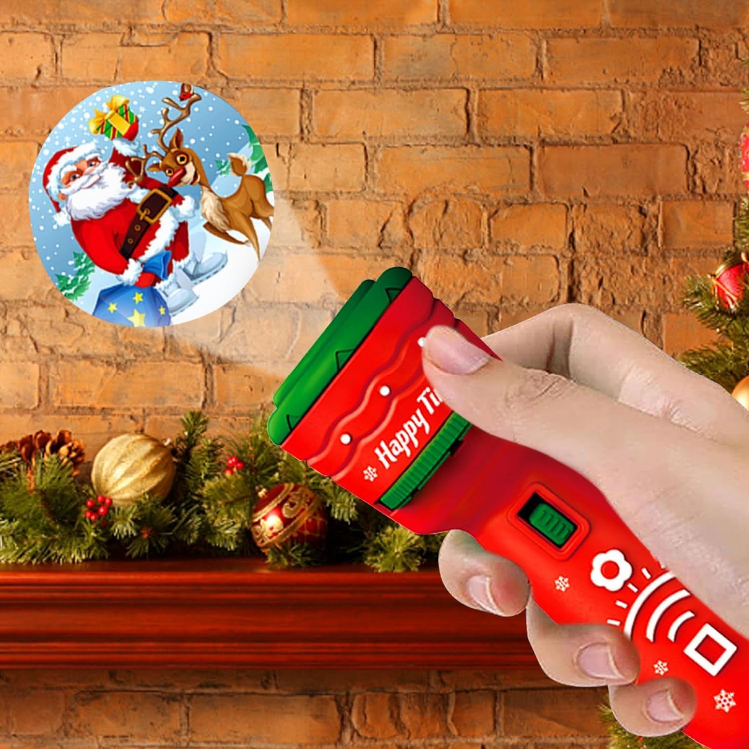 Projektor dla dzieci latarka zabawka wczesna edukacja oświetlenie poznawcze kreskówka świąteczny wzór zabawny projektor dzieci chłopiec dziewczyna prezent