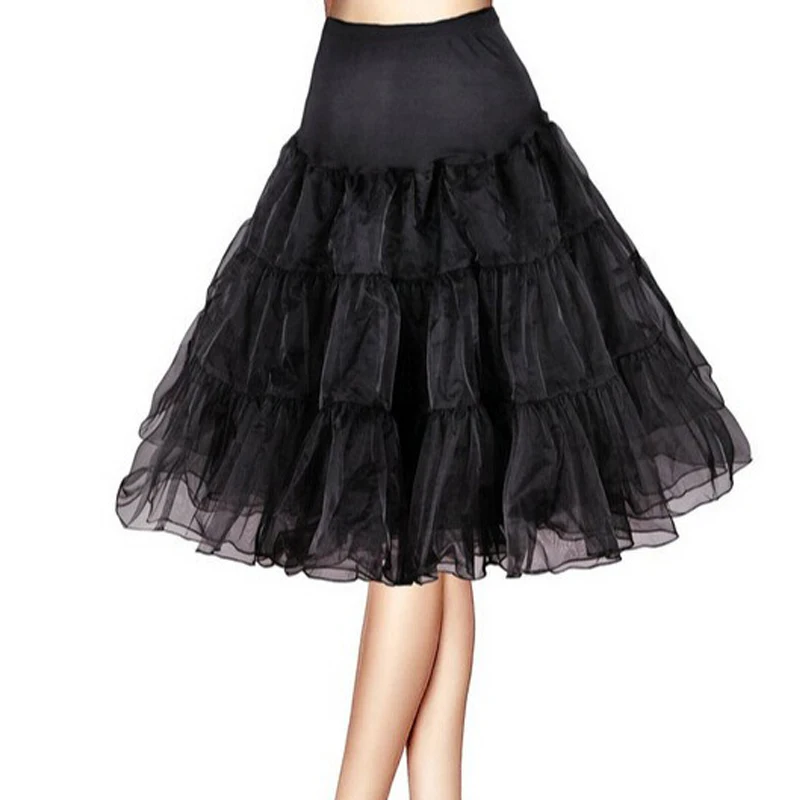Sottogonne Lolita stile fiore da donna Crinolina Trambusto interno Cosplay Tutu Gonna gonfia Cancan sotto gli accessori