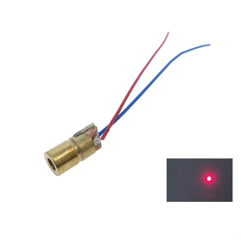 10/20pcs Adjustable Mini Laser Pointer Diode RED Dot Laser Diod Circuit 3V/5V 5mW 650nm Module Pointer Sight Copper Head