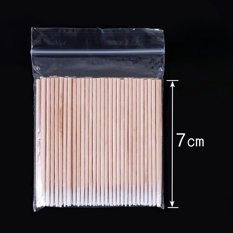 100/300PCS Wooden Cotton Swabs Make-Up Cleaning Disposable Cotton Swabs Medical Household Hygiene Ear Pulling Ear Care Tool