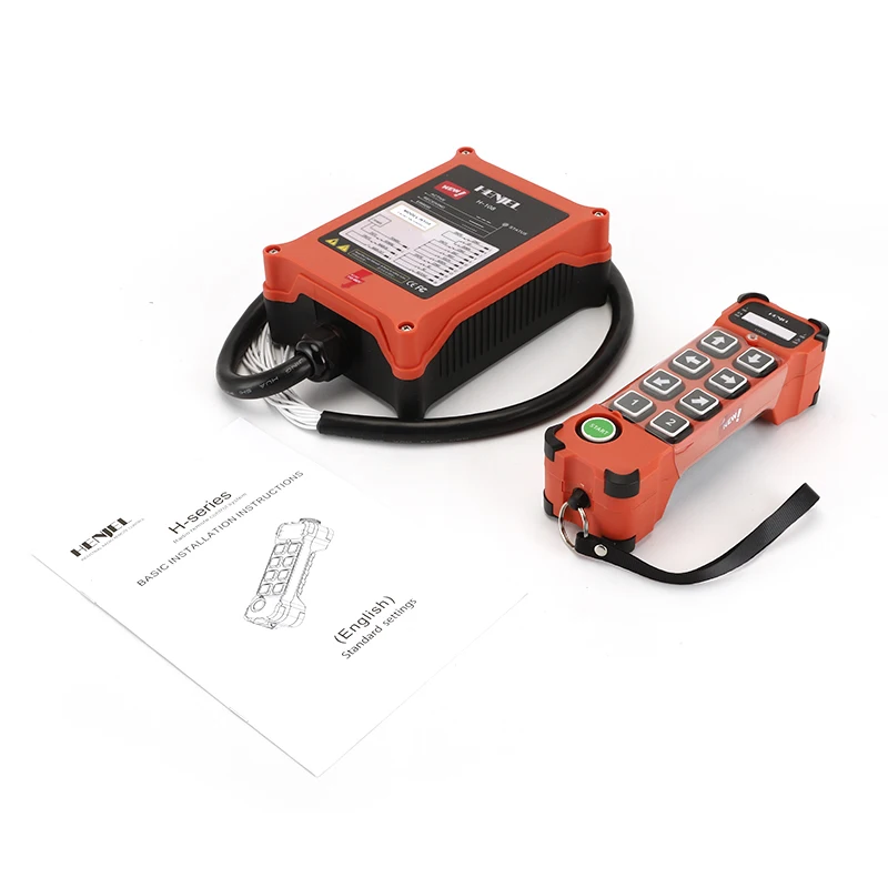 HENJEL H108 Industrial remote control car tail aircraft crane lifting remote control 8 key single speed wireless remote control