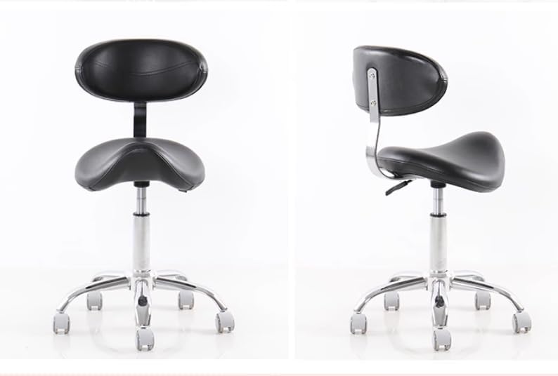 Silla giratoria de belleza ajustable controlada por pies para salón de masaje médico, taburete hidráulico ajustable