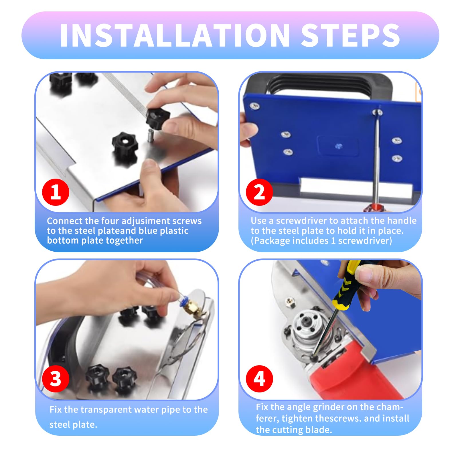 Metal Angle Grinder Stand for Tile 45°Chamfer Cutting Angle Grinder Attachment Portable Chamfered Bracket Dust Removal