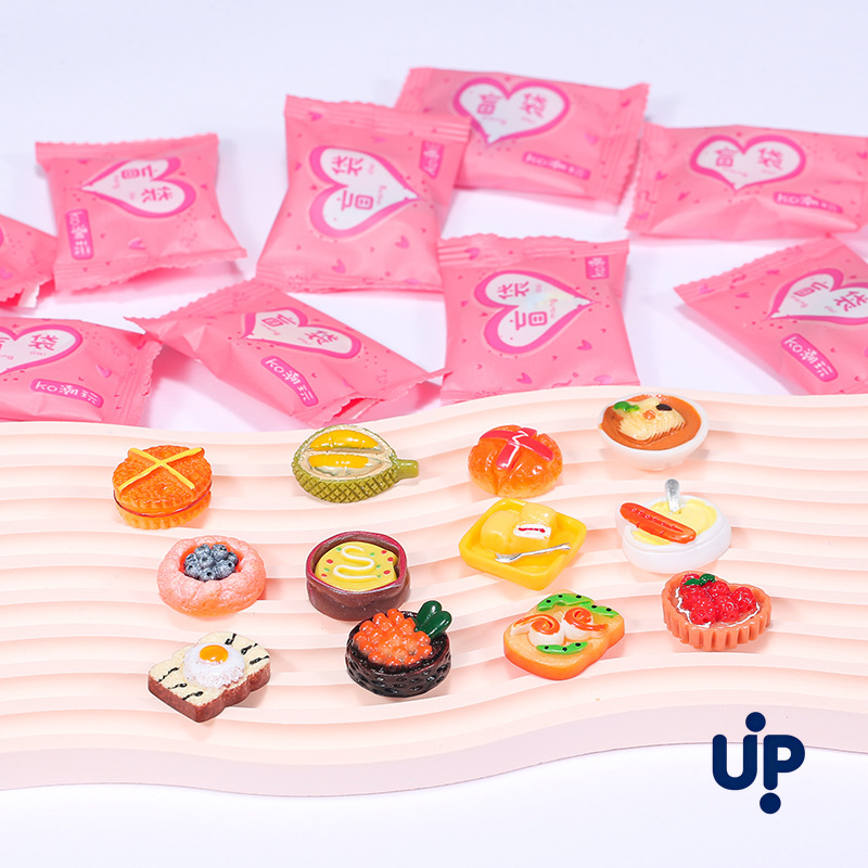 Random Style Bag Miniature Food Toy Mini Model Toys Simulation Supermarket Snacks Drinks Wine Bottles Jewelry Small Ornaments