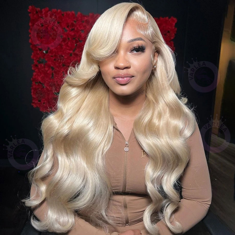 30 pouces 613 Hd dentelle frontale perruque 13x6 13x4 vague de corps perruques de cheveux humains Blonde humaine dentelle avant perruque 180% densité 613 perruque de cheveux humains