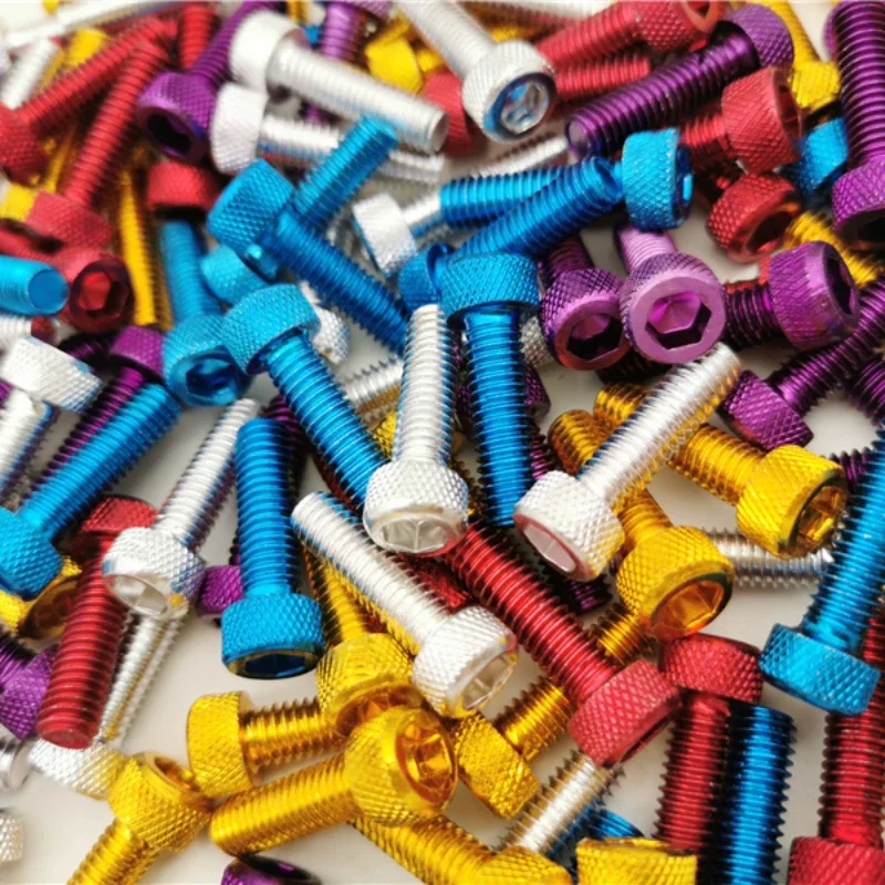 10 pçs colorido universal 6mm corrida motocross parte kit carenagem sujeira pit bike moto fixação porcas parafusos acessórios parafuso da motocicleta