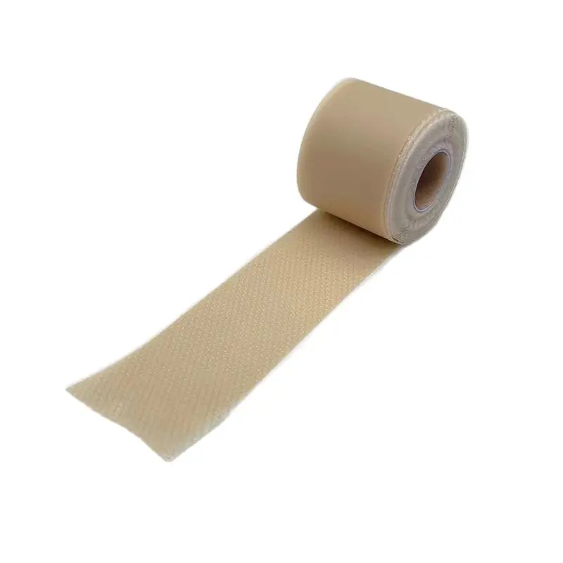 4 センチメートル × 50 センチメートル超薄型シリコーンレーステープノンスリップ粘着テープウィッグノットヒーラーレースウィッググリッドとノット消しゴムコンシーラー