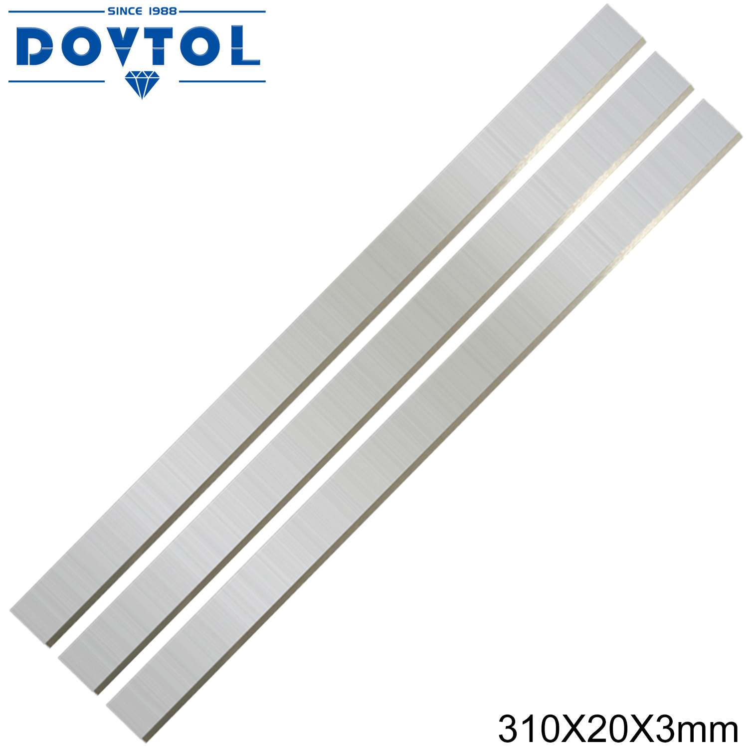 Строгальные лезвия 310x20x3 мм, быстрорежущая сталь, 3 шт., сменные лезвия для промышленного и рубанного станка, ножи или все строгальные машины толщиной 310 мм