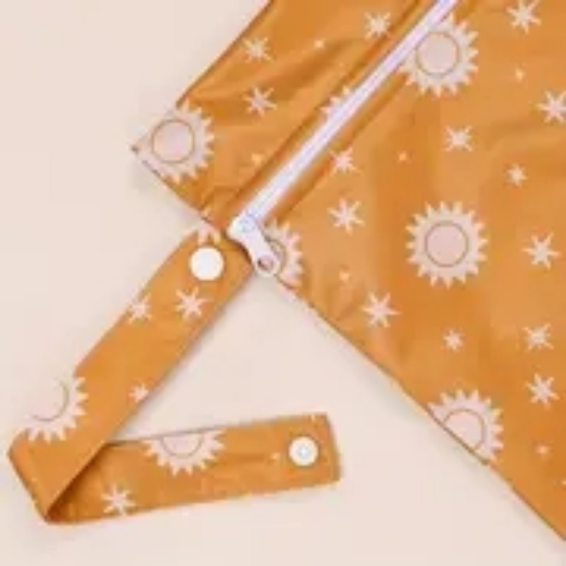 HappyFlute 2PCS 26*36CM Reusable Wet Dry Bag Waterproof Leak-Proof Quick-Drying For Nappy Changing Eco-Friendly Travel Wetbag