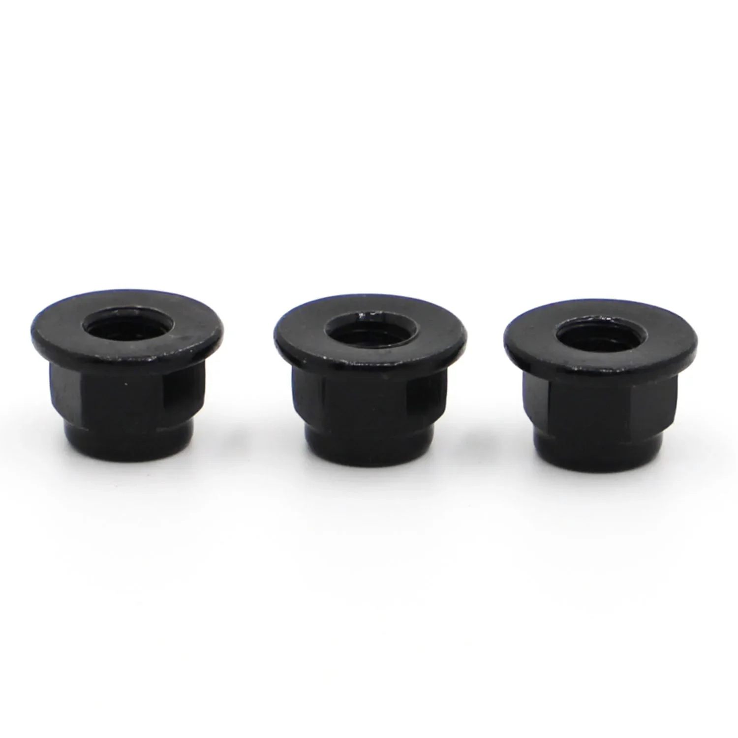 10 Chiếc M3 M4 M5 M6 M8 Đen Thép Carbon Lục Giác Bích Nylon Lắp Khóa Đai Ốc Tự Khóa Nylock locknut