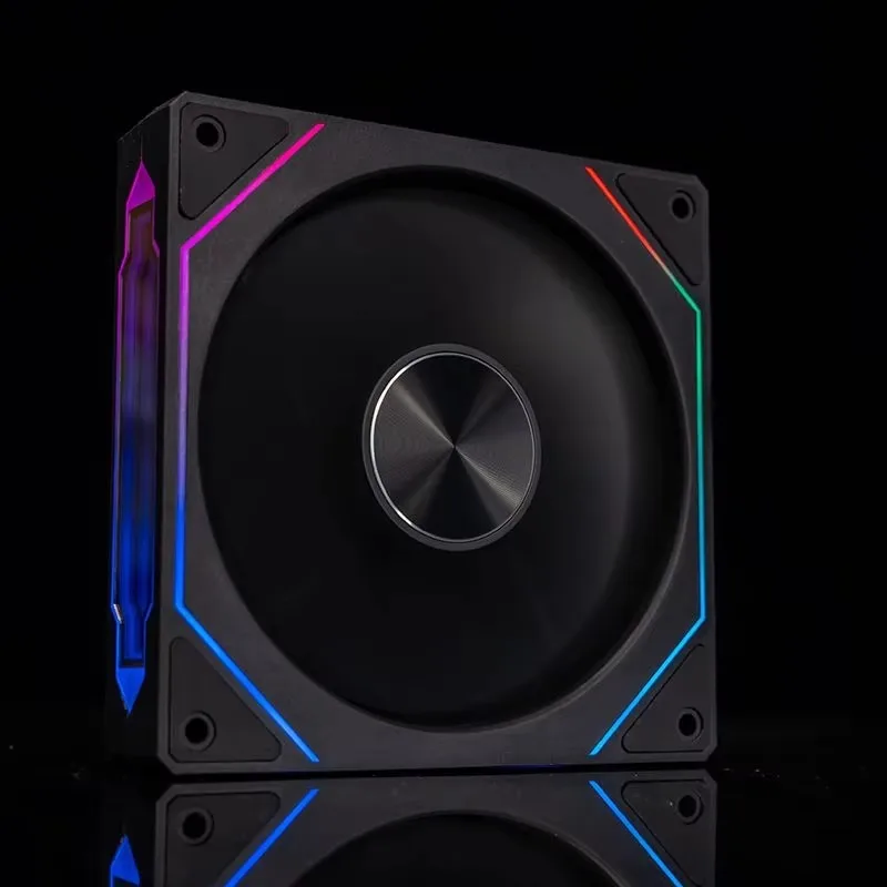 ICE Whale Prism 4RS ARGB PC พัดลม 120 มม.การออกแบบกระจก Infinity เมนบอร์ดแสง SYNC 4PIN PWM CPU Cooler พัดลม ventilador