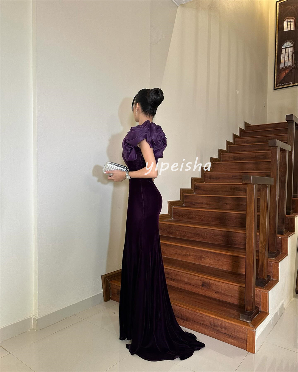 Customized Fashion Formal Pleat Ruched Mermaid One-shoulder Long Dresses Bespoke Occasion Dresses Modern Style Sizes Available