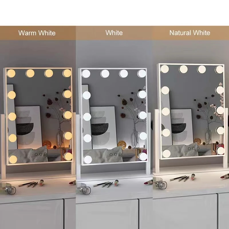 Luce di riempimento per specchio cosmetico nordico Luminance regolabile 3 colori LED USB Lampadine da parete Stringa per tutti i graziosi 3 colori Luce dimmerabile