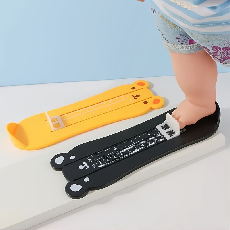 Dispositivo de medición de pie para niños, medidor de longitud de pie, medidor de zapatos, medición para bebés, regla de medición de tamaño de zapatos para niños pequeños