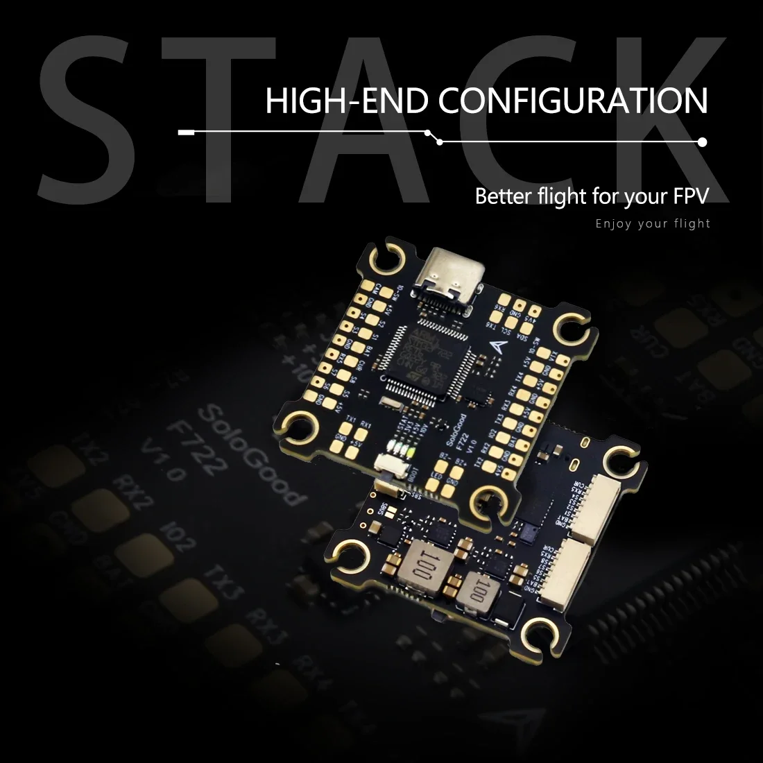 SoloGood F722 Stack ICM42688P F722 Flight Controller BLHELI_S 60A 4in1 ESC 30.5X30.5mm 2-6S for FPV Freestyle Drones Parts