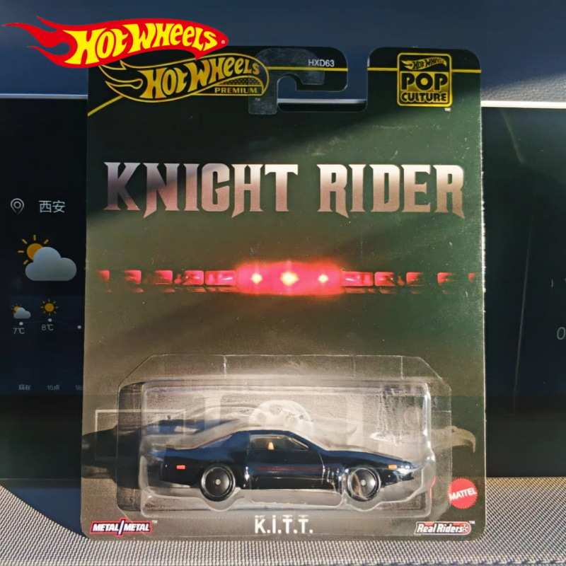 Hot Wheels Knight Rider K.I.T.T. Черный # 83-поп-культура K.I.T.T Hxd63 Ретро развлечения K.I.T.T 1/64 литая под давлением модель автомобиля игрушечный