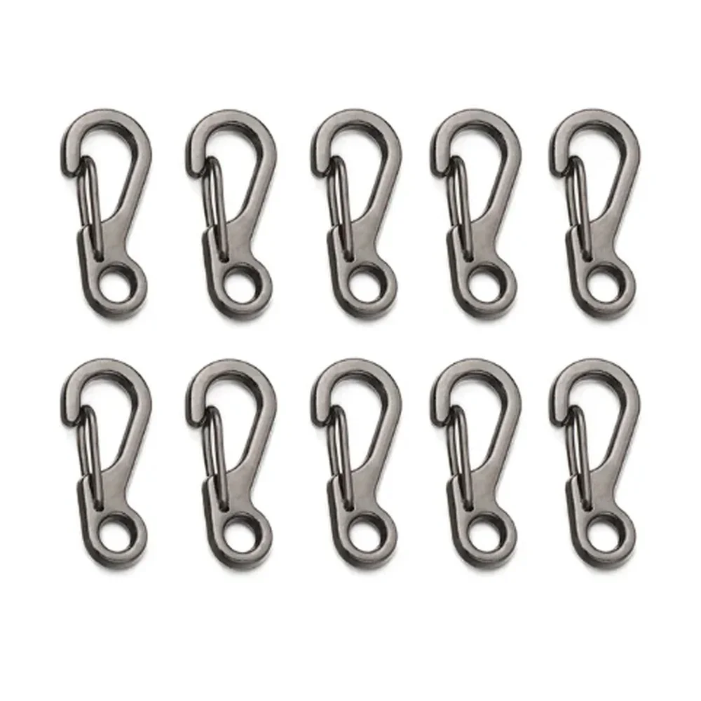 Mosquetón de 4/10 piezas para llavero, Mini hebilla colgante de aleación de aluminio, engranaje EDC de supervivencia