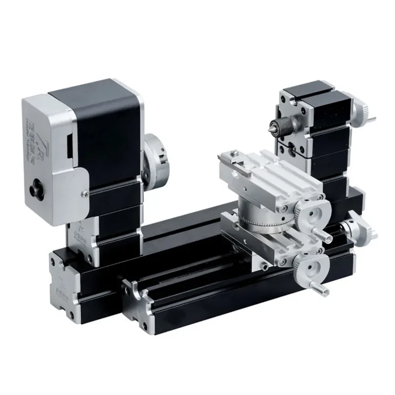 Ad alta potenza 60W potente Mini metallo fai da te tornio rotante macchine utensili con Base 12000 rpm per legno metalli morbidi Plexiglass plastica