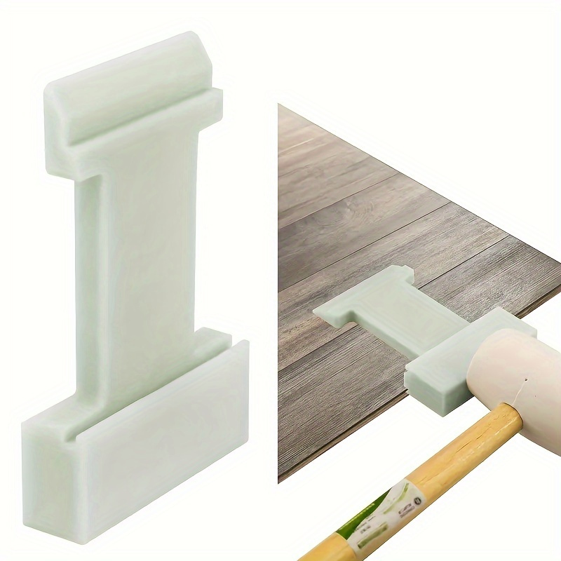 4-in-1 Laminate Flooring Installation Kit - Heavy-Duty Nylon Block for Wood/Composite Floors & Slotting Tool