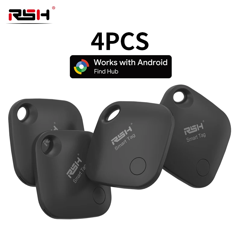 4PCS Security Tracker Android Anti Loss Smart Tag über Google's Find Hub Navigation Finder Locator für Xiaomi Samsung Pixel Vivo