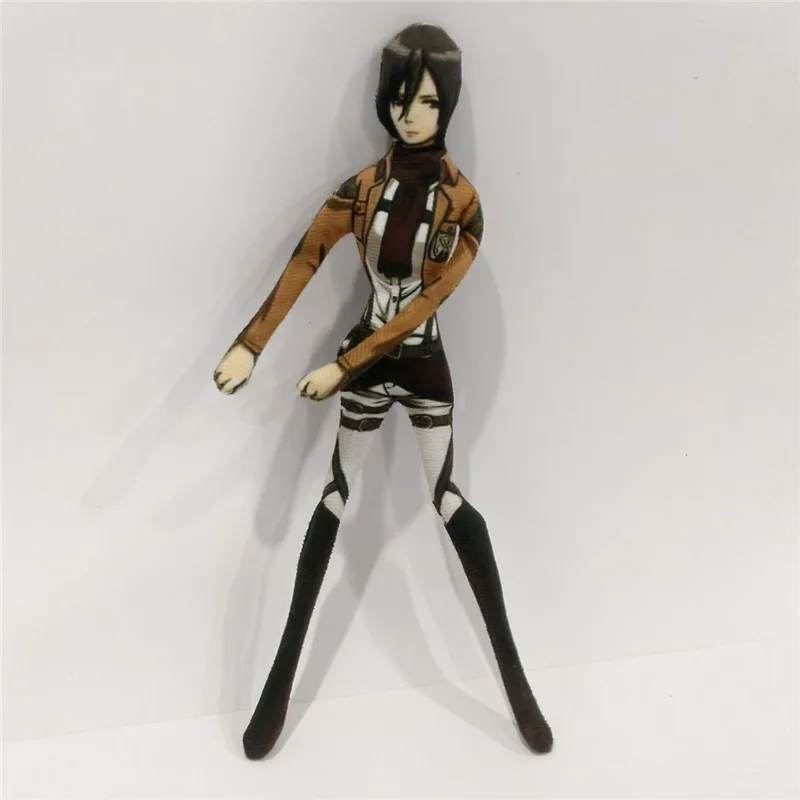 Anime Attack on Titan Rivaille Ackerman Eren Jaeger Cosplay Plush Stuffed Dolls movable Abstract Wire Skeleton Halloween Prop