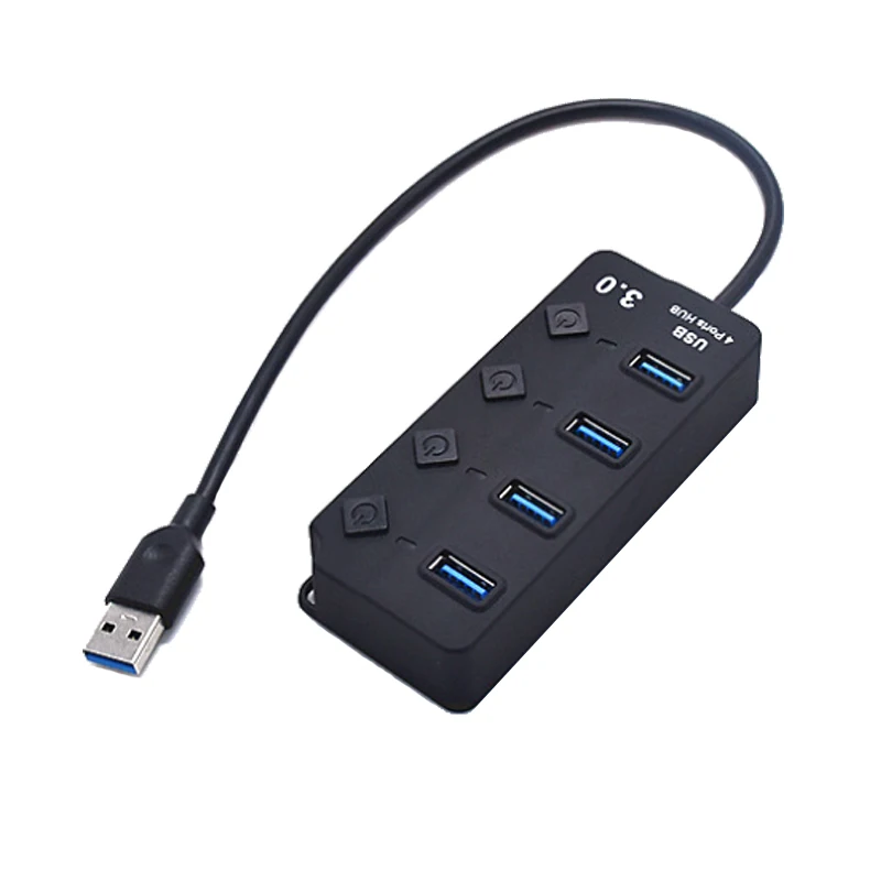 7-IN-1 USB 2.0 High Speed USB Docking Station Extender USB HUB Splitter mit Schaltersteuerung für Laptop MacBook Pro