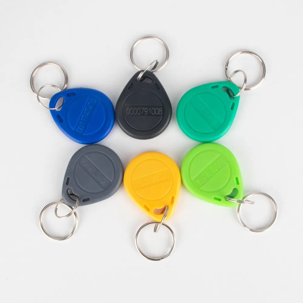 10-20pcs RFID 125KHz Key Tag TK4100 EM4100 Proximity Keyfobs Token Tags RFID Card for Access Control Time Attendance Read Only