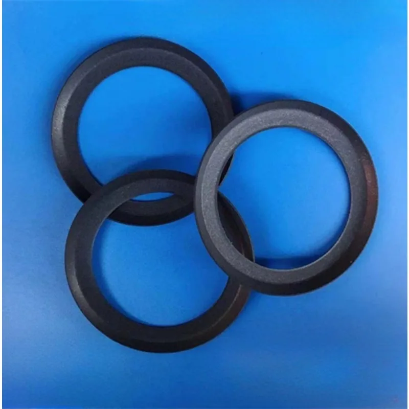 Anillo de pistón negro resistente al desgaste para repuestos de compresor de aire sin aceite, 2 uds.