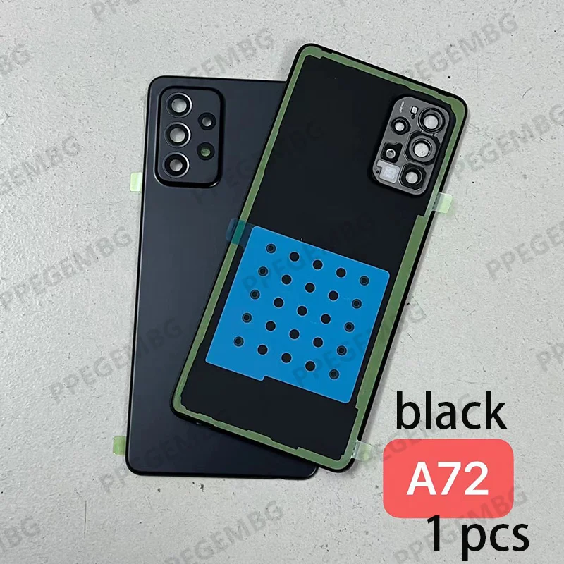 1A52 a52s A72 carcasa de batería cubierta puerta trasera para Samsung Galaxy A52 4G 5G a525 a526 a528 carcasa trasera cubierta trasera cámara