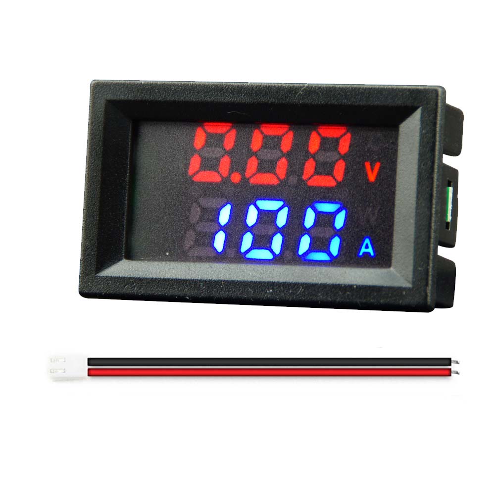 DC0-100V 10A LED voltímetro Digital amperímetro coche motocicleta voltaje medidor de corriente Detector de voltios probador Panel de Monitor ﻿