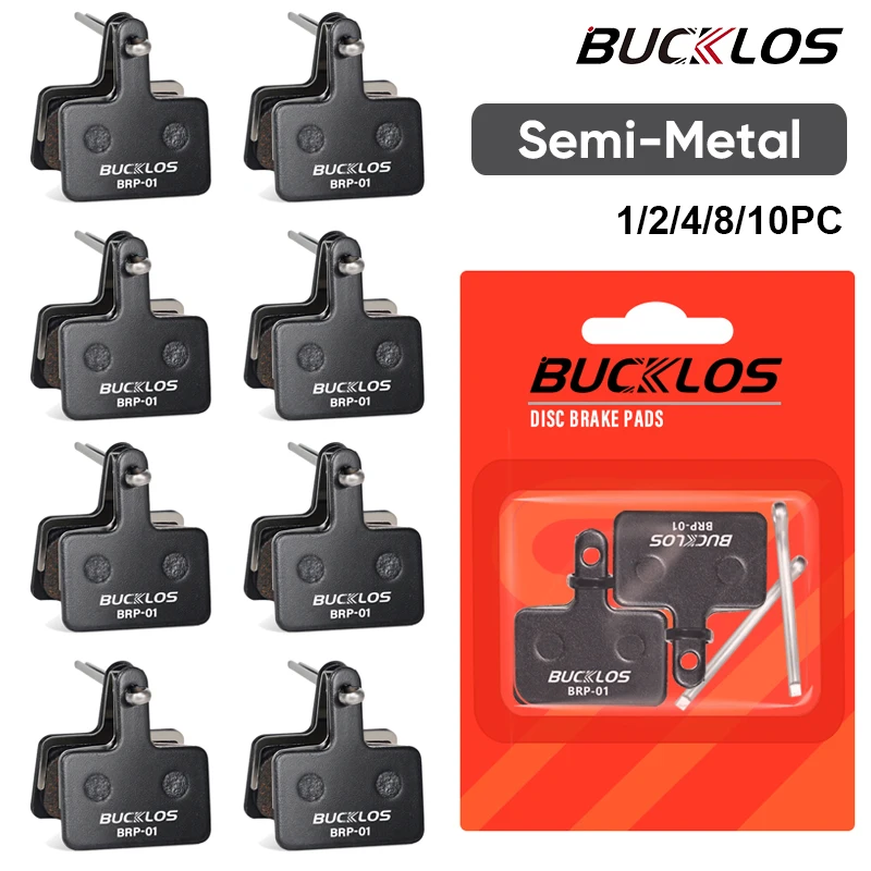 BUCKKub-Plaquettes de frein à disque hydrauliques semi-métalliques pour VTT, pièce de frein pour vélo de route VTT, WinterMANO B01S, B05S