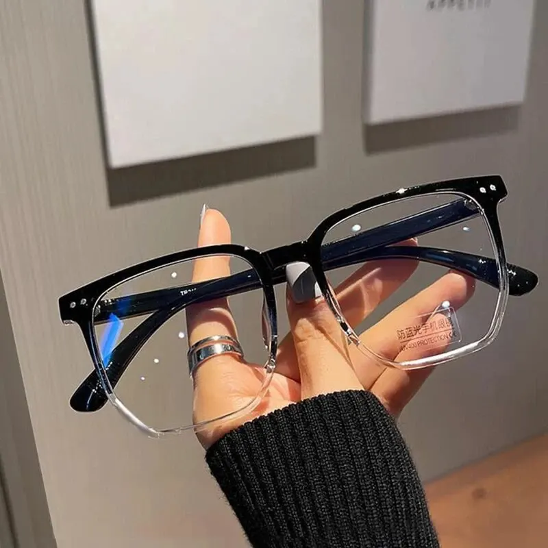 Gafas redondas transparentes para ordenador, montura para mujeres y hombres, gafas de bloqueo de luz azul, gafas ópticas