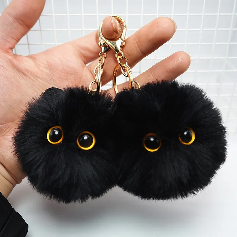 ตุ๊กตาแมวน่ารักพวงกุญแจการ์ตูนตุ๊กตาของเล่นจี้ Keyring สําหรับหญิงสาวกระเป๋าเครื่องประดับ Key CHAIN เด็กของขวัญอุปกรณ์เสริม