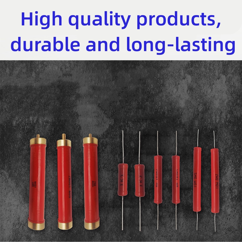 10PCS RI80 Hochspannungswiderstand 1W 2W 5W 1M 30M 40M 50M 5K 10K 300K Ohmischer Dickschichtwiderstand