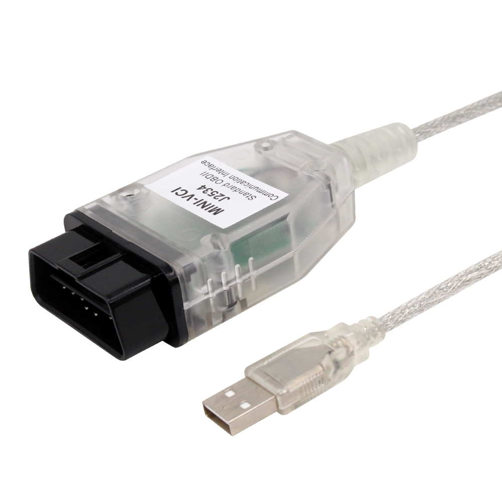 V18.00.008 mini vci para toyota j2534 obd2 cabo de diagnóstico do carro ftdi chip tis techstream MINI-VCI obd2 scanner diagnóstico automático