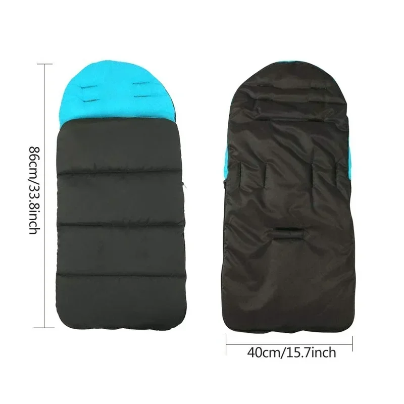 Saco de dormir Universal para cochecito de invierno, funda para saco de dormir, manta para dedos de los pies, cojín para asiento de Buggy, accesorios cálidos a prueba de viento para recién nacidos