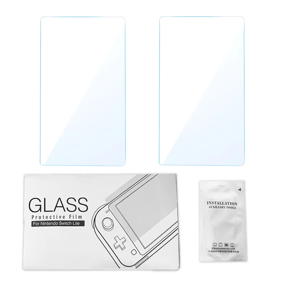 Protector de pantalla de interruptor de vidrio templado, Protector de pantalla transparente antiarañazos Premium HD para interruptor NS/lite/OLED, 2 uds.