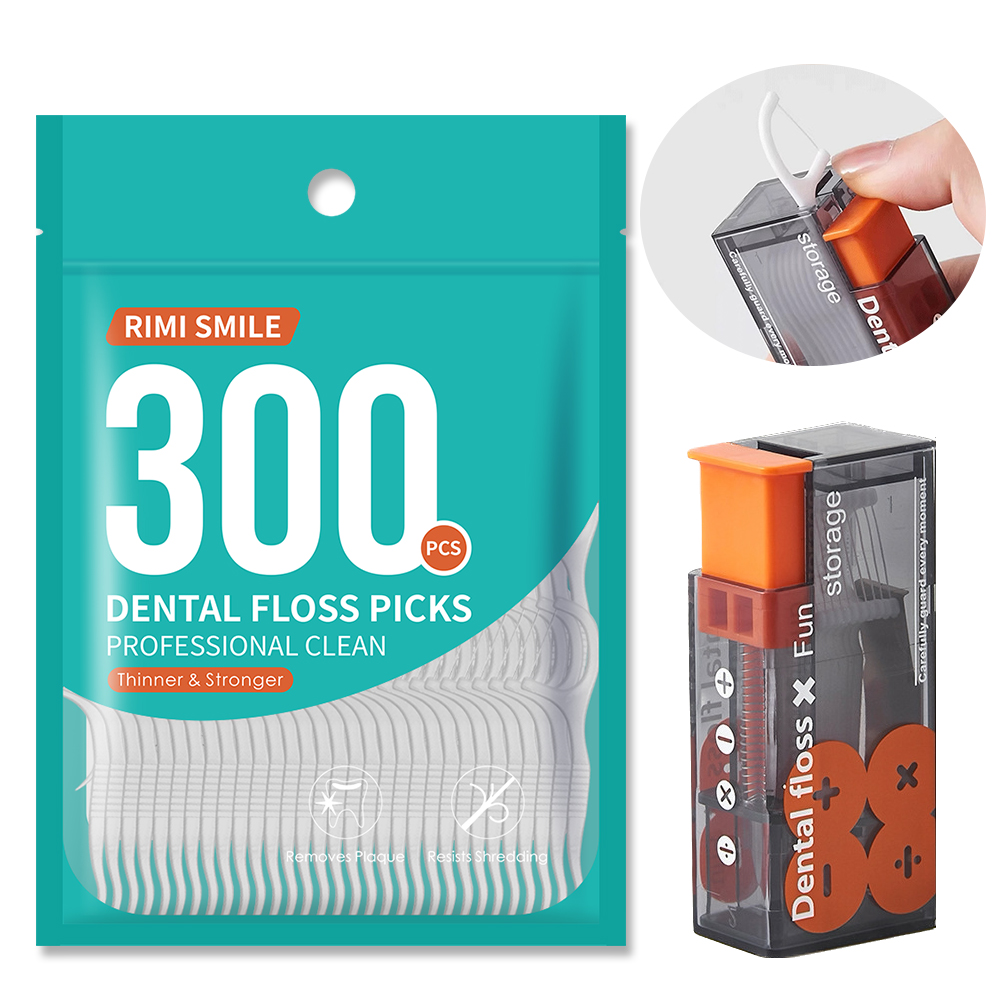 【 Fully automatic dental floss box 】 Affordable Bagged Dental Floss Stick - Safe for Travel - Keep it in Your Pocket When Going