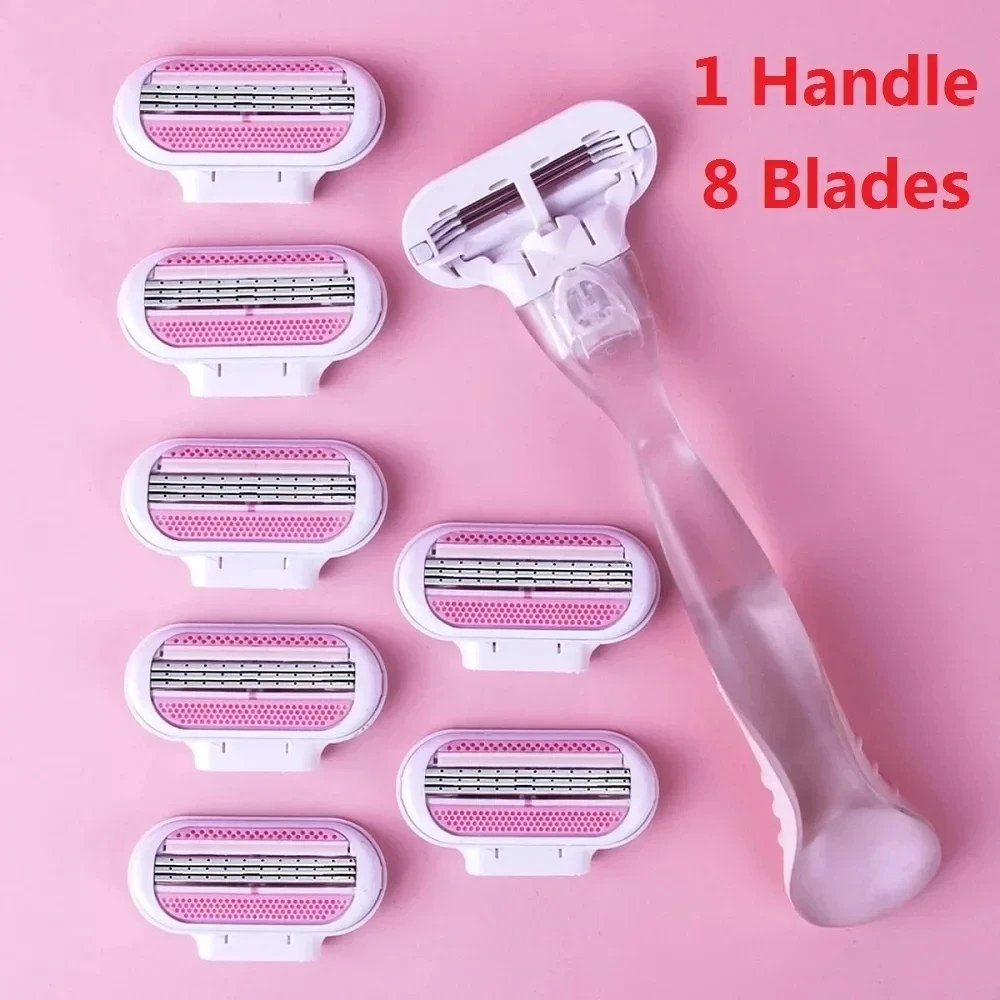 ​ ​ Rasoio da barba manuale a 3 strati – Lame ultra affilate per scorrimento senza sforzo, design anti-irritazione, durata di lunga durata, Perfe