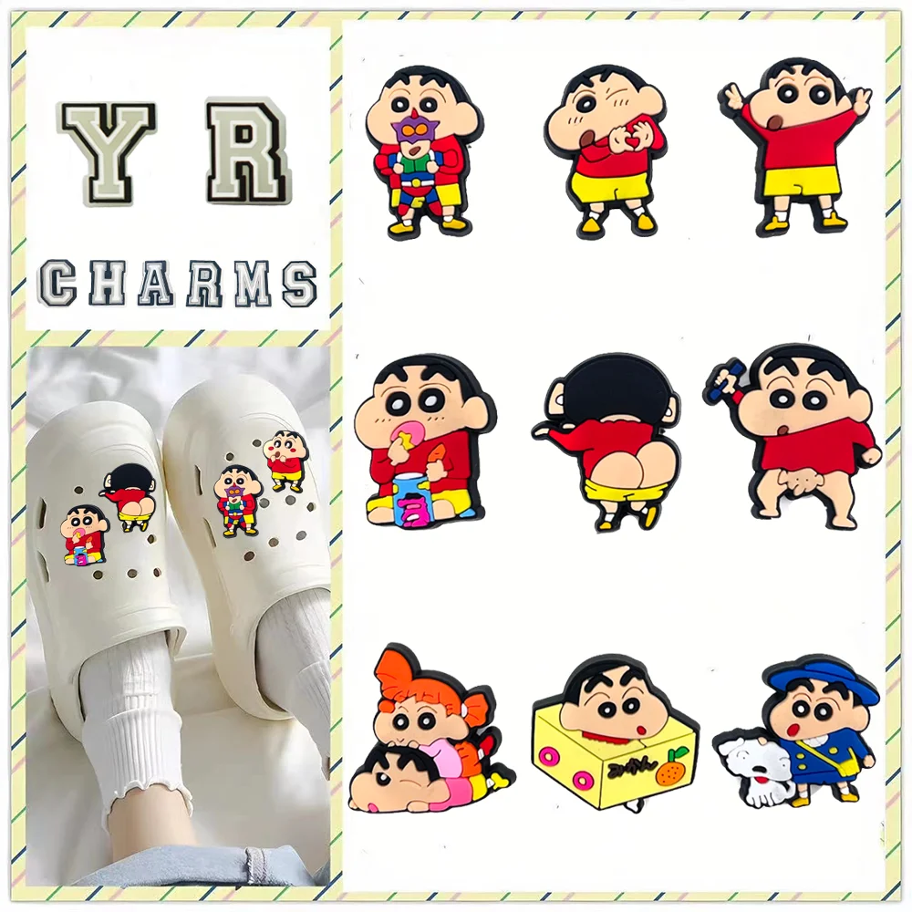 MINISO, 1 Uds., serie de anime japonés, dijes para zapatos, zuecos, accesorios para sandalias, alfileres, decorar regalos para niñas y niños