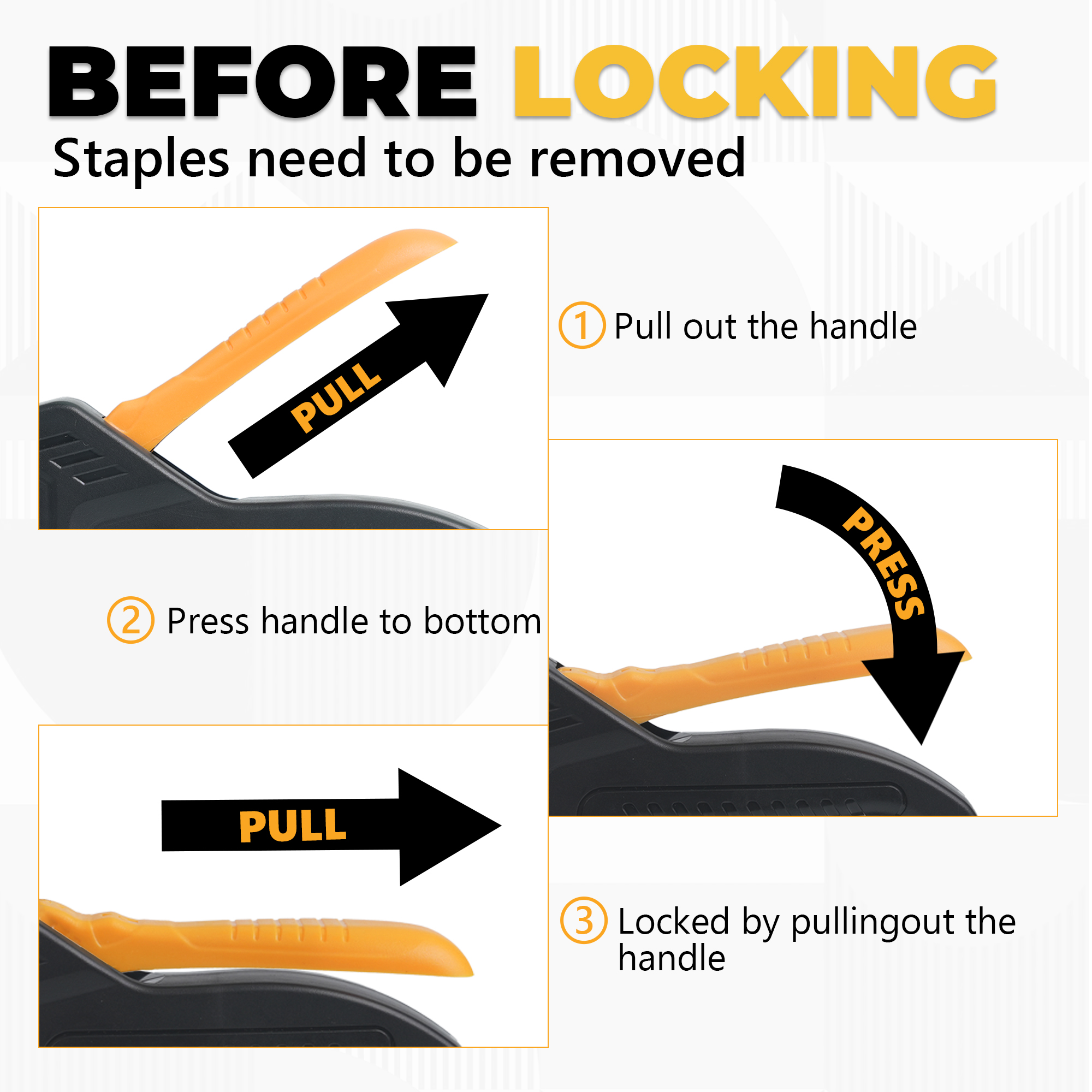 TOLESA Staple Guns for Wood Light Duty Home Use Manual Staplers Upholstery Nail Gun with 1200 Staples Home Decor Carpentry Tools