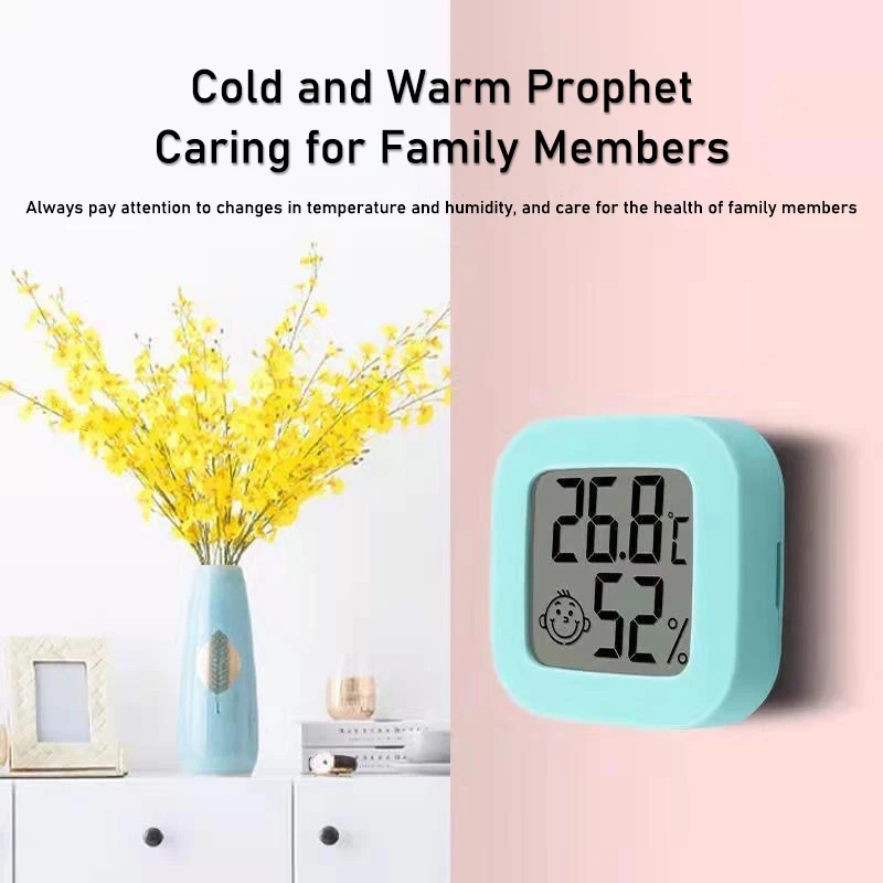 LCD Digital Thermometer Hygrometer Innenraum elektronische Temperatur Feuchtigkeit messer Sensor Messgerät Wetters tation für zu Hause