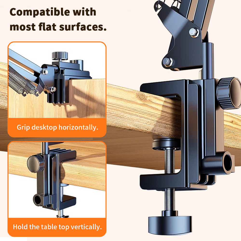 Tablethouder voor bed met 90 cm metalen armkussenstandaard Tabletbeugel 360 ° Roterend bed Telefoonhouder voor 4,5 ~ 12,9 inch telefoontablet