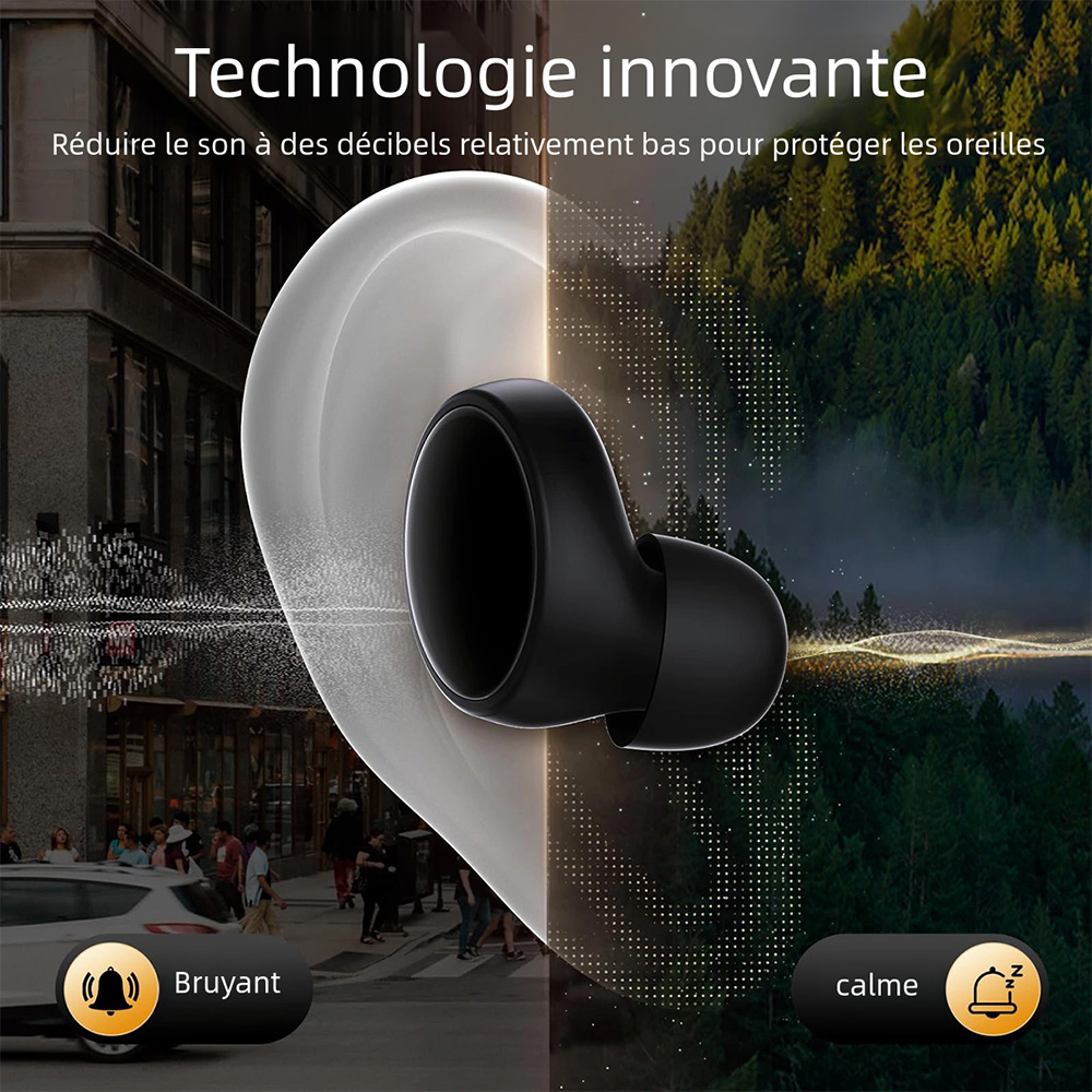 Bouchons d'oreille silencieux pour réduire le bruit du sommeil Protection auditive super douce et réutilisable Bouchons d'oreilles anti-bruit pour concerts Travail