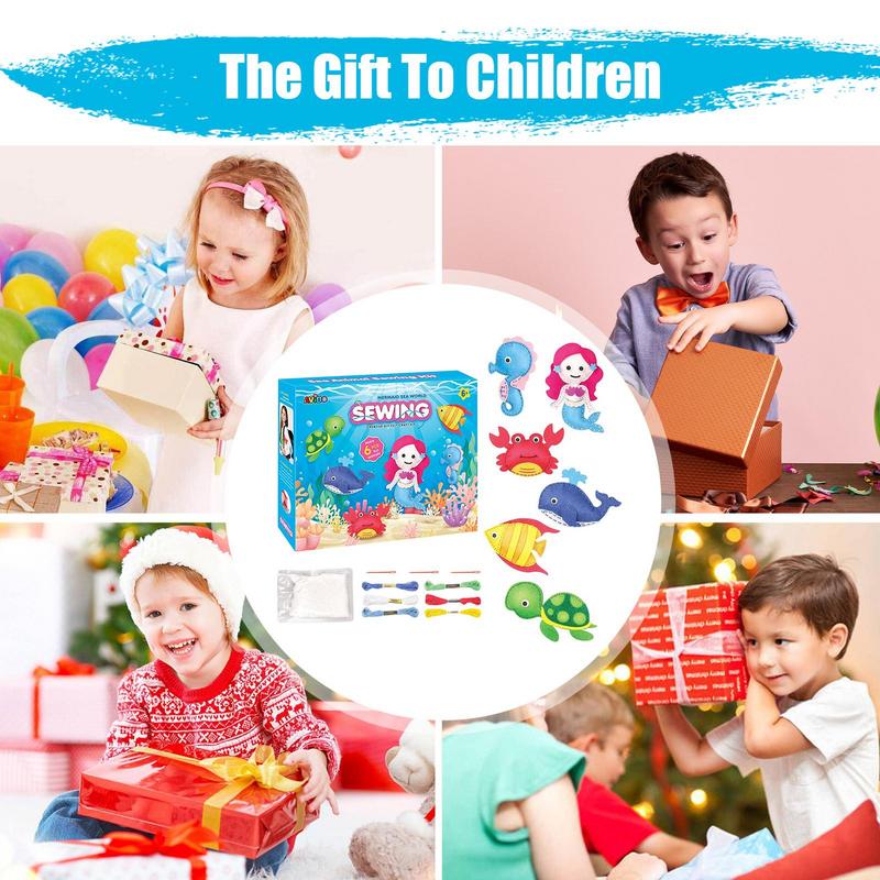 子供のためのミニソーイングキット,クラフトキット,初心者,DIY,ぬいぐるみ,人形,女の子のおもちゃ